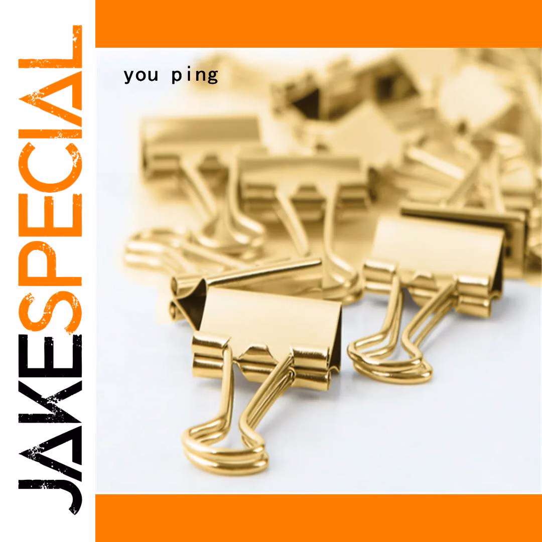 Golden Clamp Paper Binder Clips Assorted Sizes - Image 6