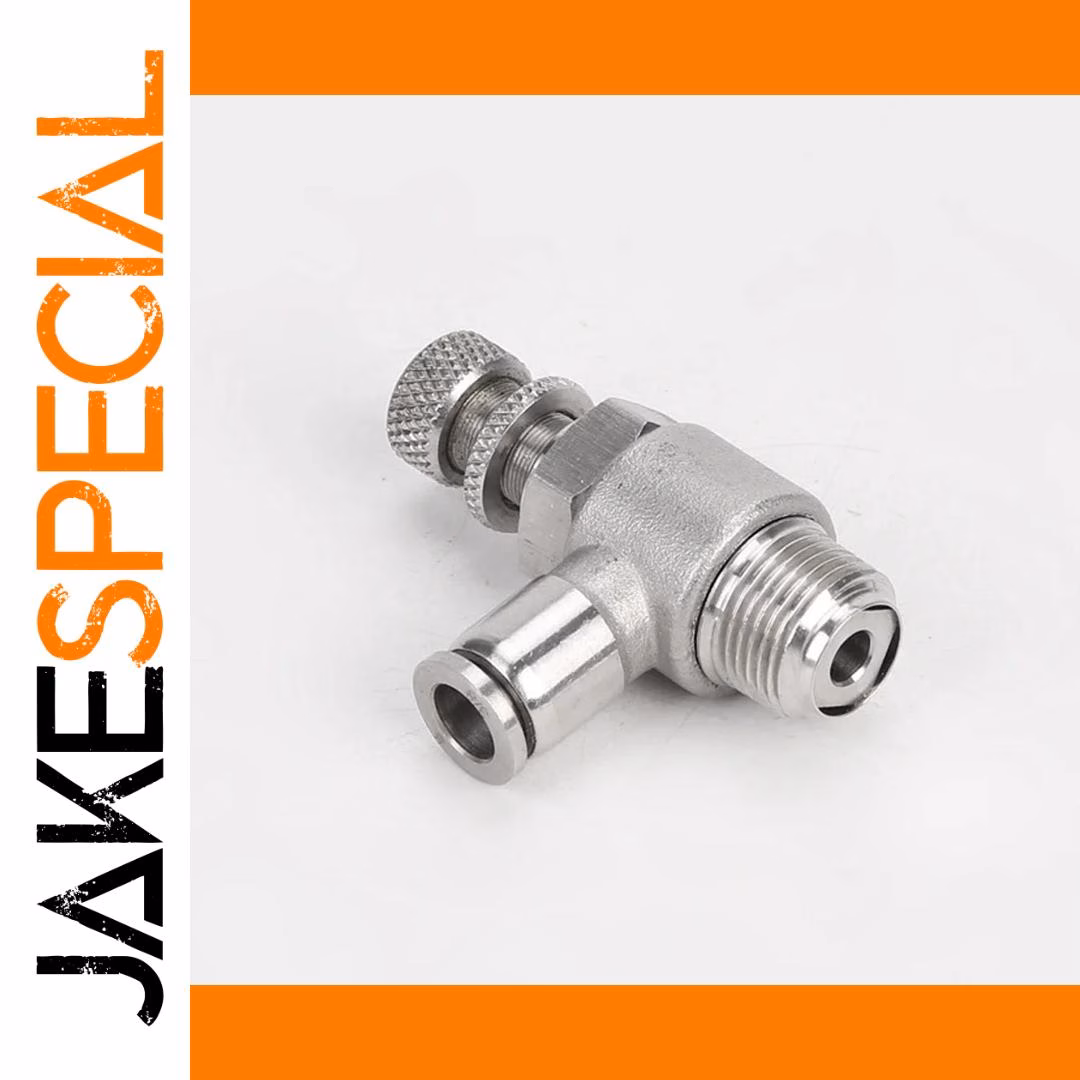 Throttle Valve 304 Stainless Steel with BSPT Threads - Image 3