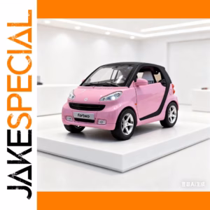 1:32 Scale Smart Fortwo Model in Pink