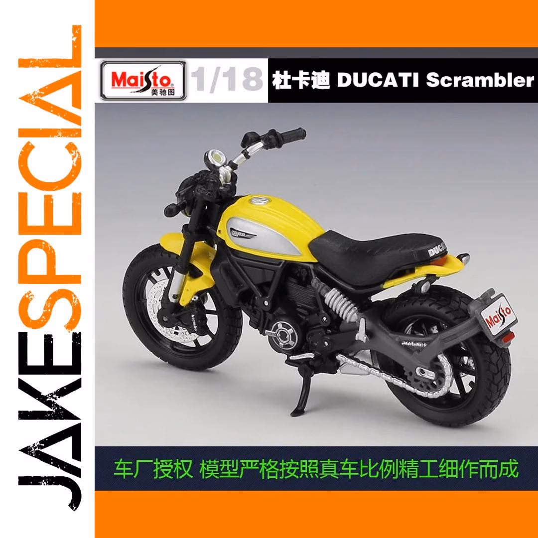 1:18 Scale Ducati Scrambler Model Motorcycle - Image 3
