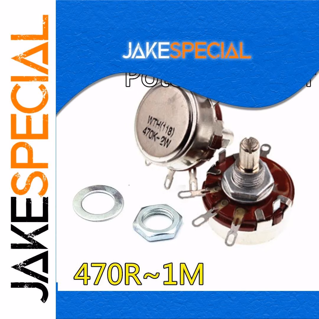 2PCS WTH118 Rotary Taper Potentiometers