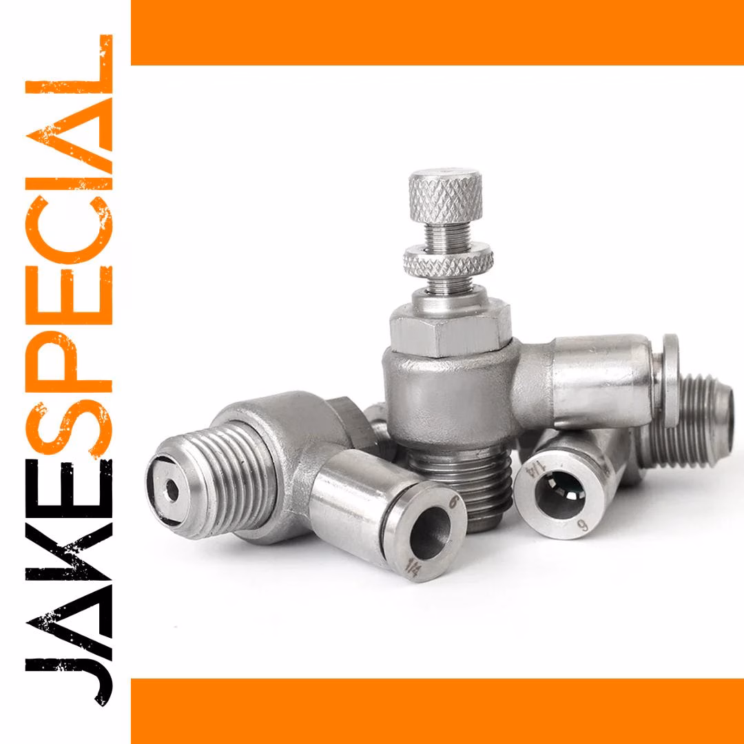 Throttle Valve 304 Stainless Steel with BSPT Threads - Image 2