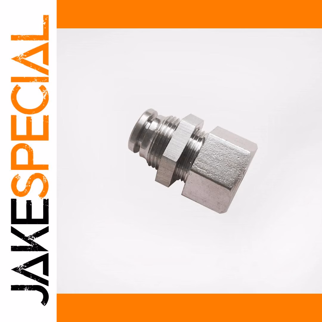 Pneumatic PMF Straight Bulkhead Connector
