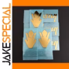 Gold-Finished Crown Guitar Decal Set of Three