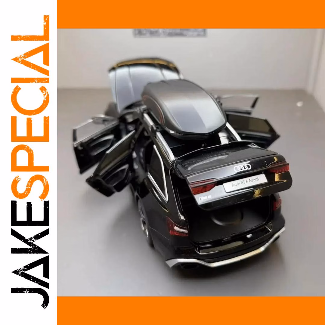 1:24 Scale RS6 Avant Diecast Model with Lights - Image 3