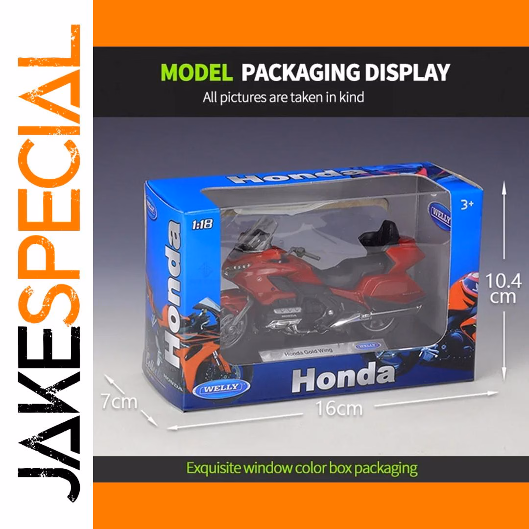 2020 Honda Gold Wing Model 1:18 Scale Red - Image 7