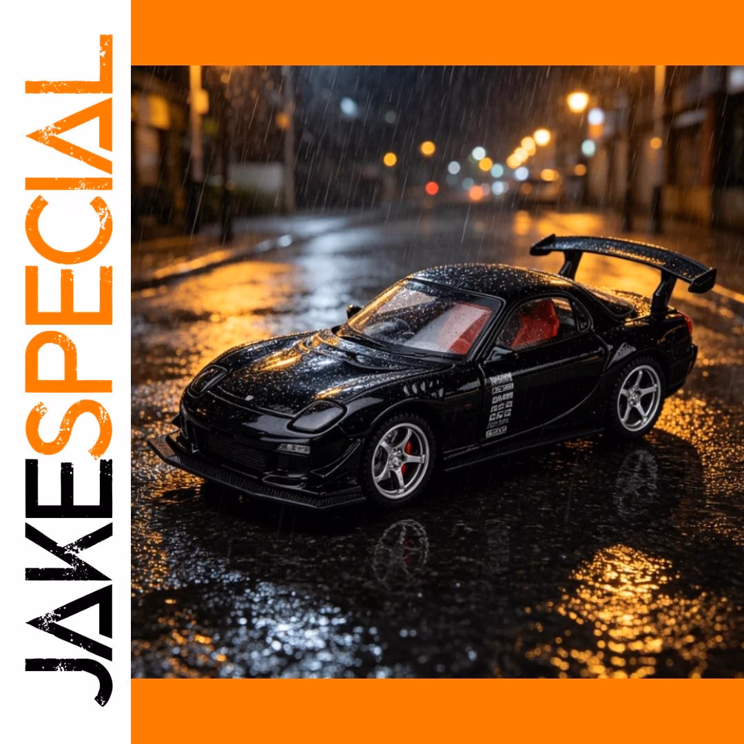 Retro Classic RX7 1:32 Diecast Car Model
