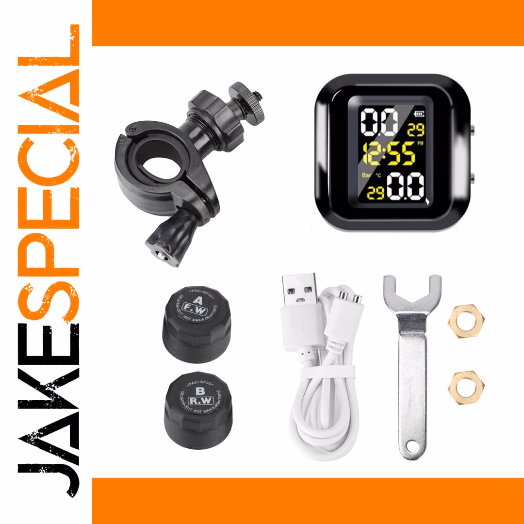 Motorcycle Tire Pressure Monitor with LCD Display - Image 9
