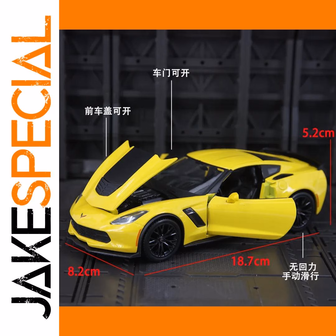 Chevrolet Corvette Z06 1:24 Scale Diecast Model - Image 6