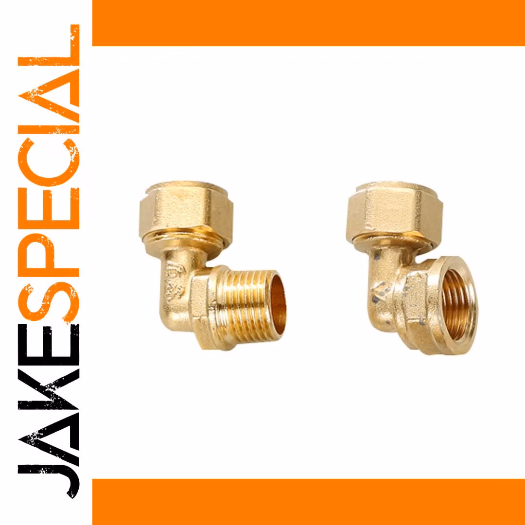 Brass Elbow Pipe Fitting 12mm to 32mm