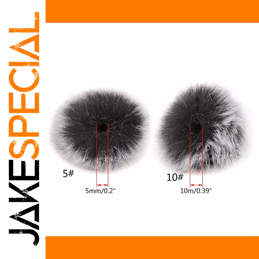 Lavalier Microphone Furry Windscreen 5mm/10mm - Image 6