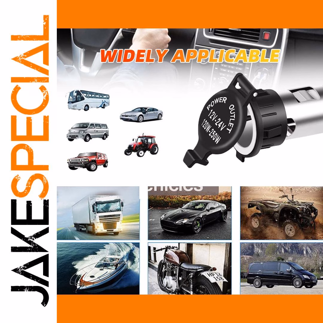 12V-24V Cigarette Lighter Socket Waterproof 250W - Image 4
