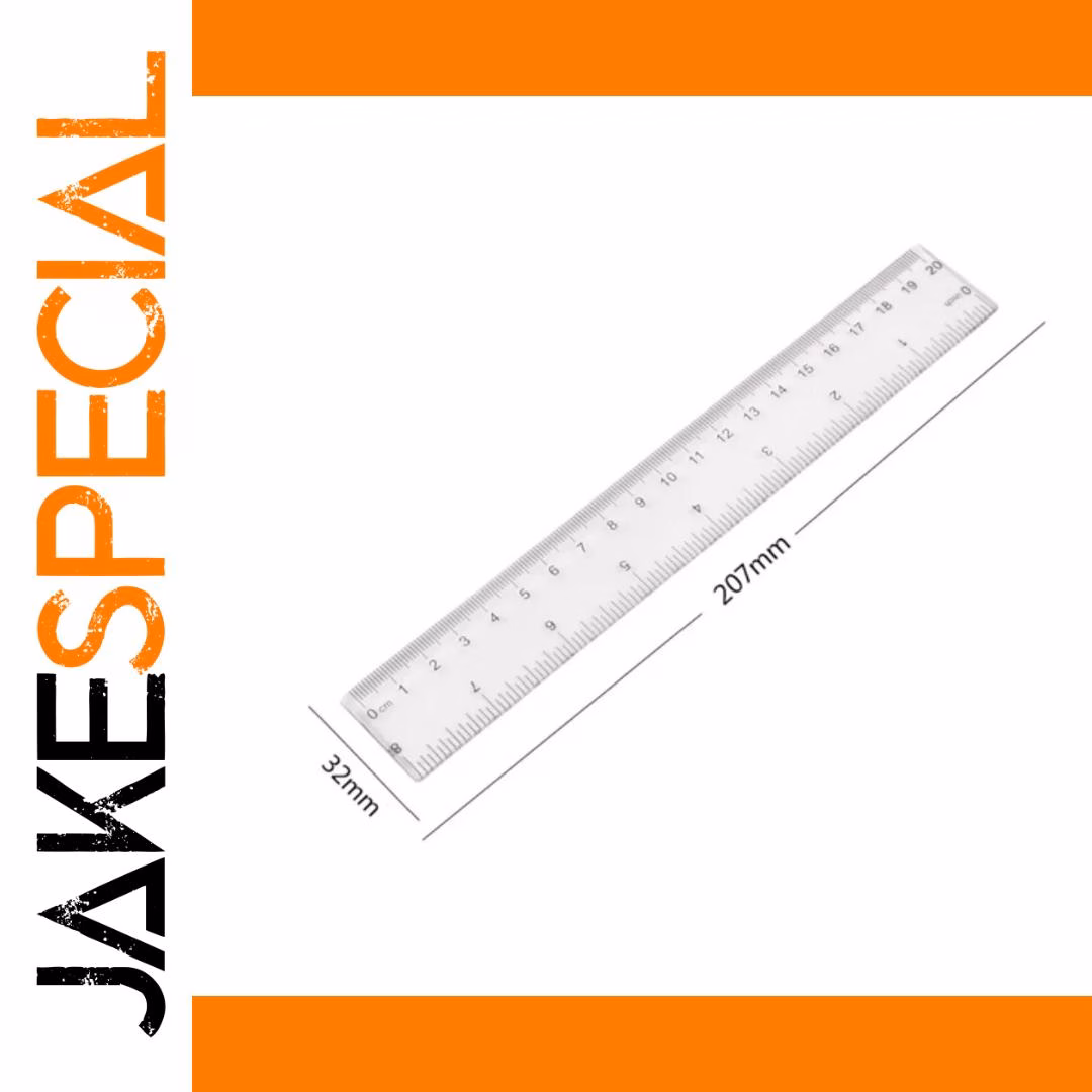 Transparent 20 cm Straight Ruler for All Uses - Image 6