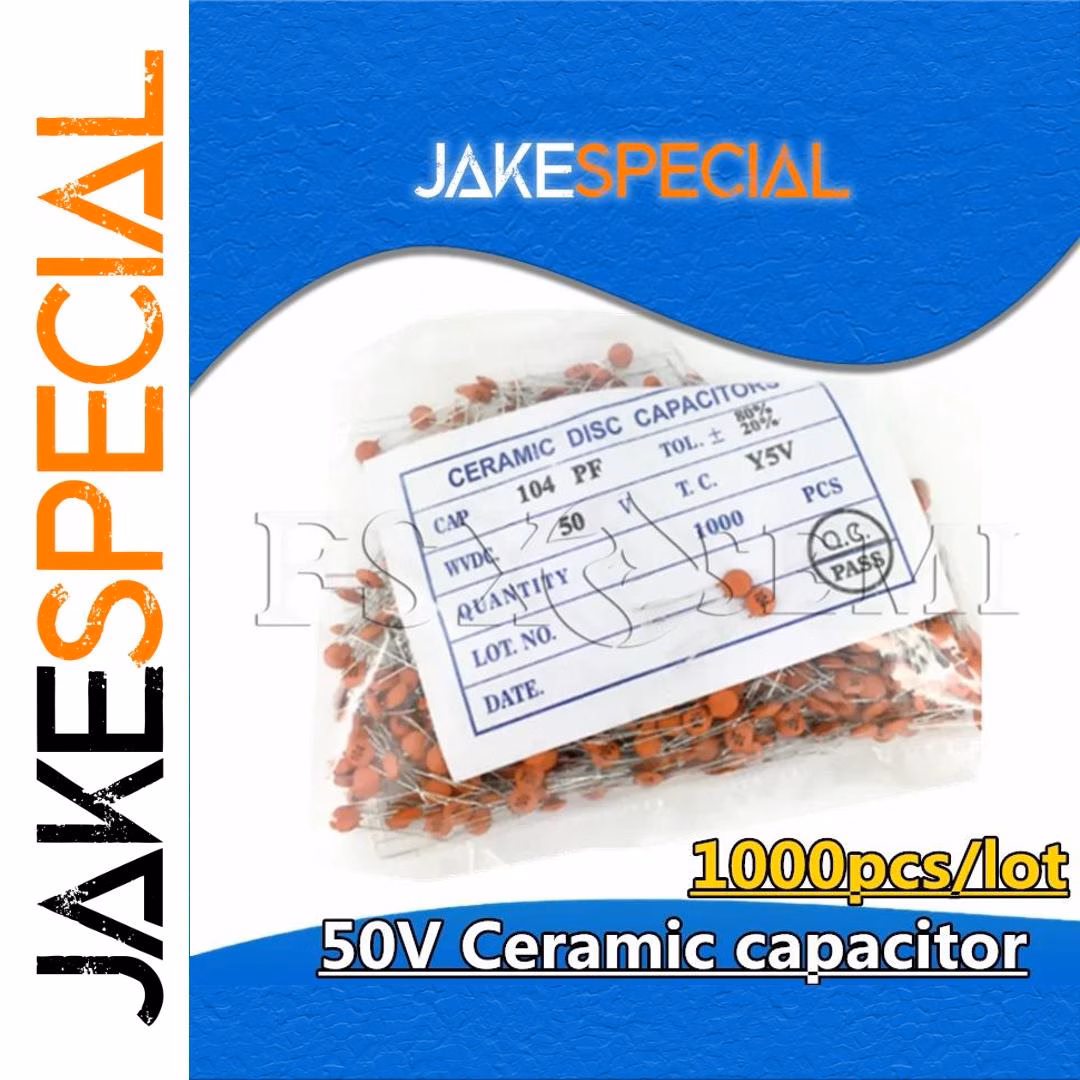1000PCS Ceramic Capacitors Set 50V 1pF to 100nF