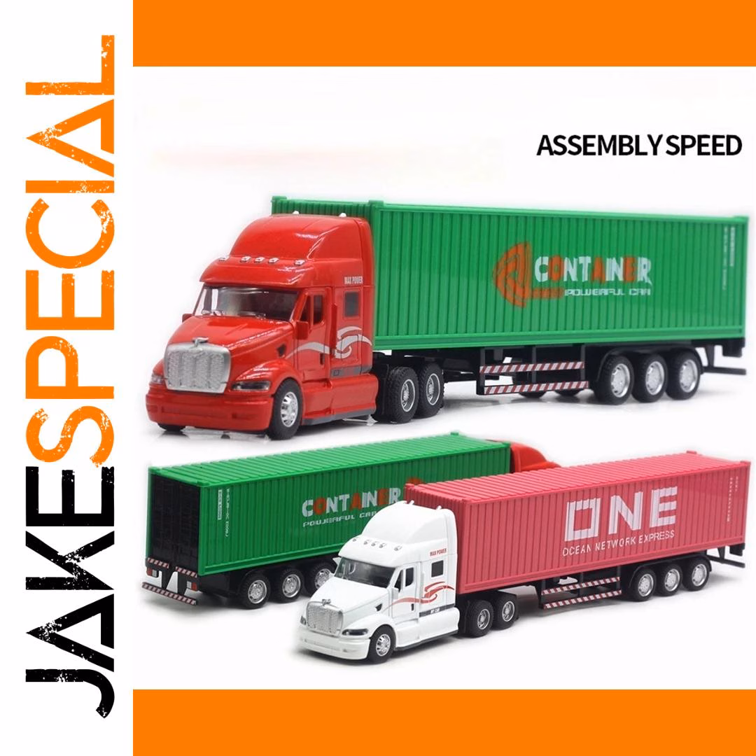 1/48 Scale Diecast Container Truck Model - Image 2