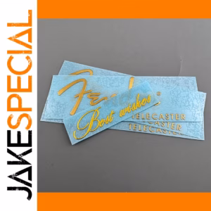 3-Piece Gold Telecaster Headstock Decals