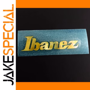 Ibanez Gold Logo Decal for Guitars