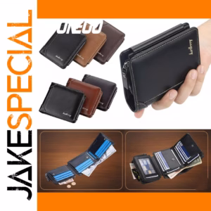 Men's Slim RFID Blocking Leather Wallet