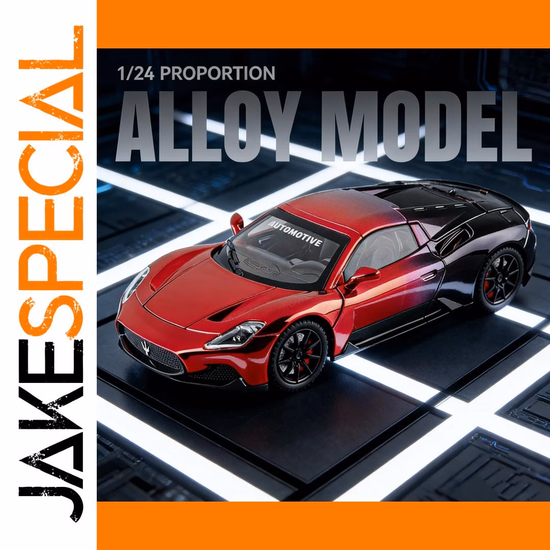 1:24 MC20 Chrome Alloy Diecast Car Model - Image 8