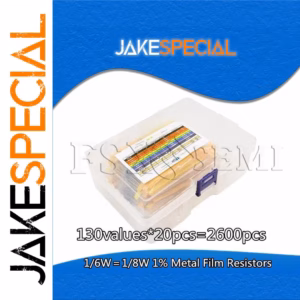 Assorted 2600PCS Metal Film Resistors Set