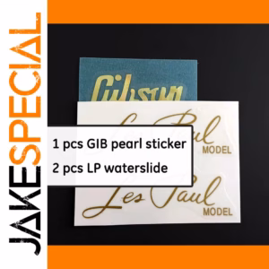 Guitar Logo Decal in Gib GD Pearl LP