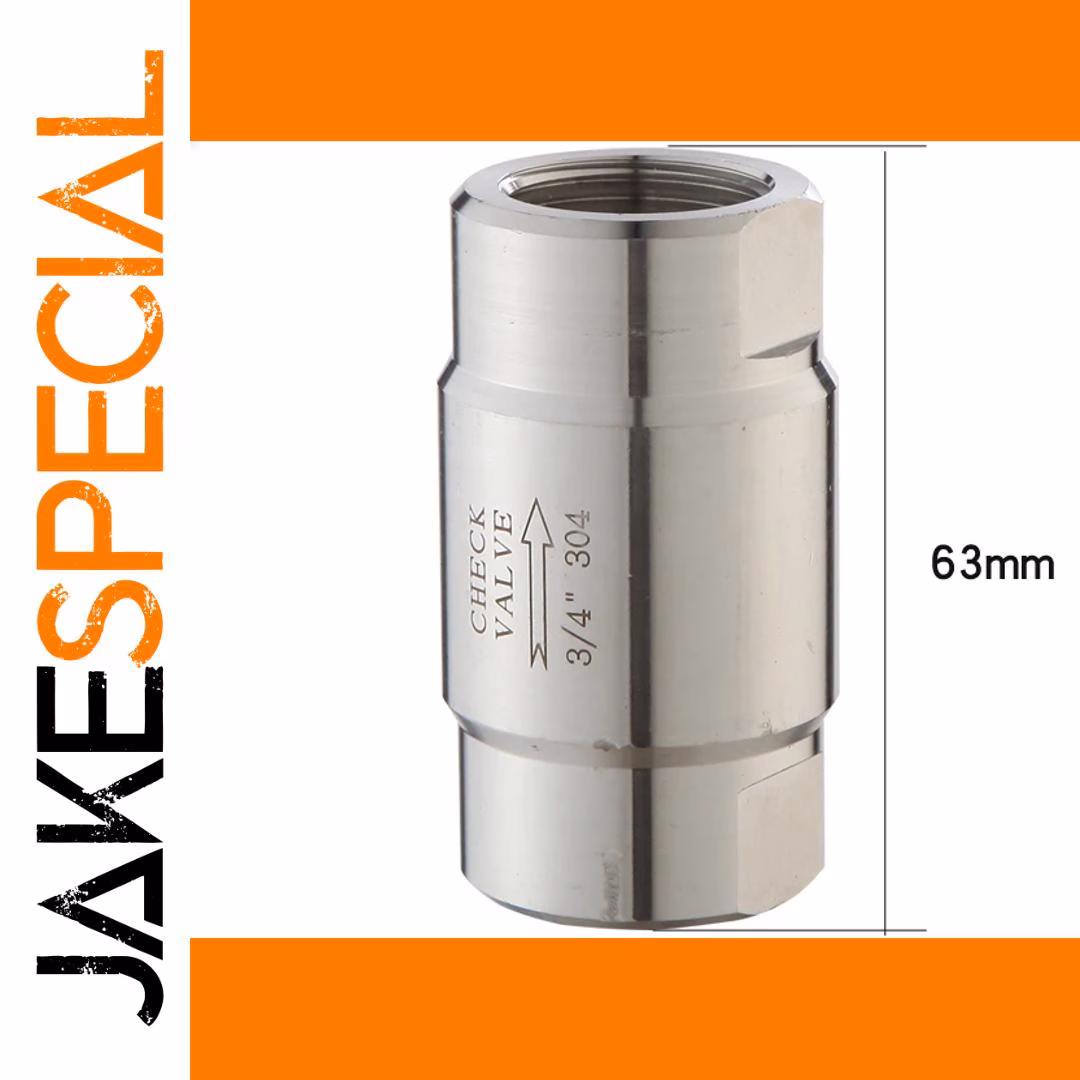 High-Pressure Check Valve Stainless Steel BSP - Image 7