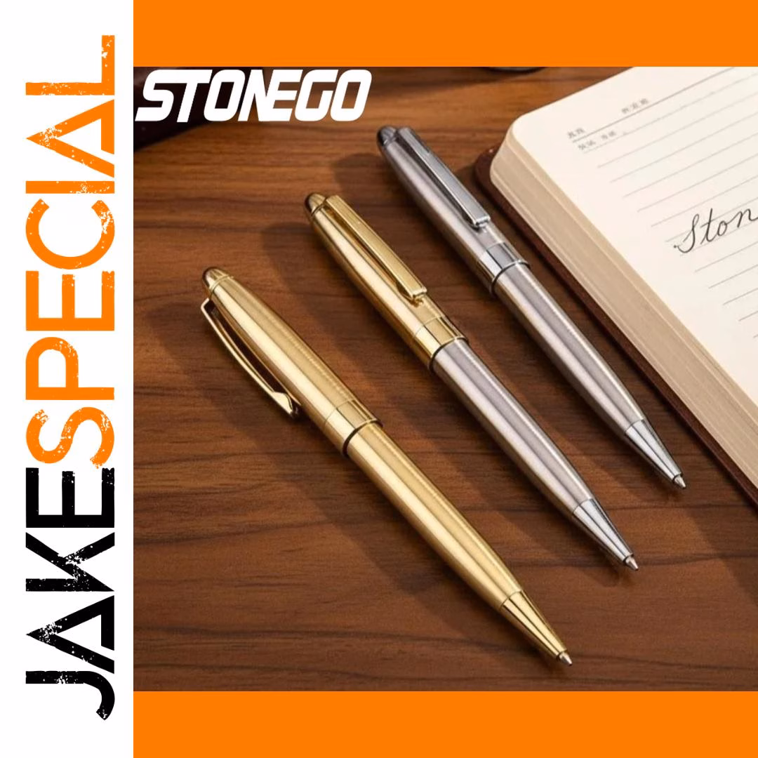 Retractable Stainless Steel Ballpoint Pen