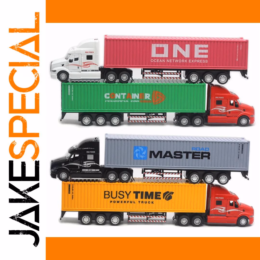 1/48 Scale Diecast Container Truck Model - Image 4