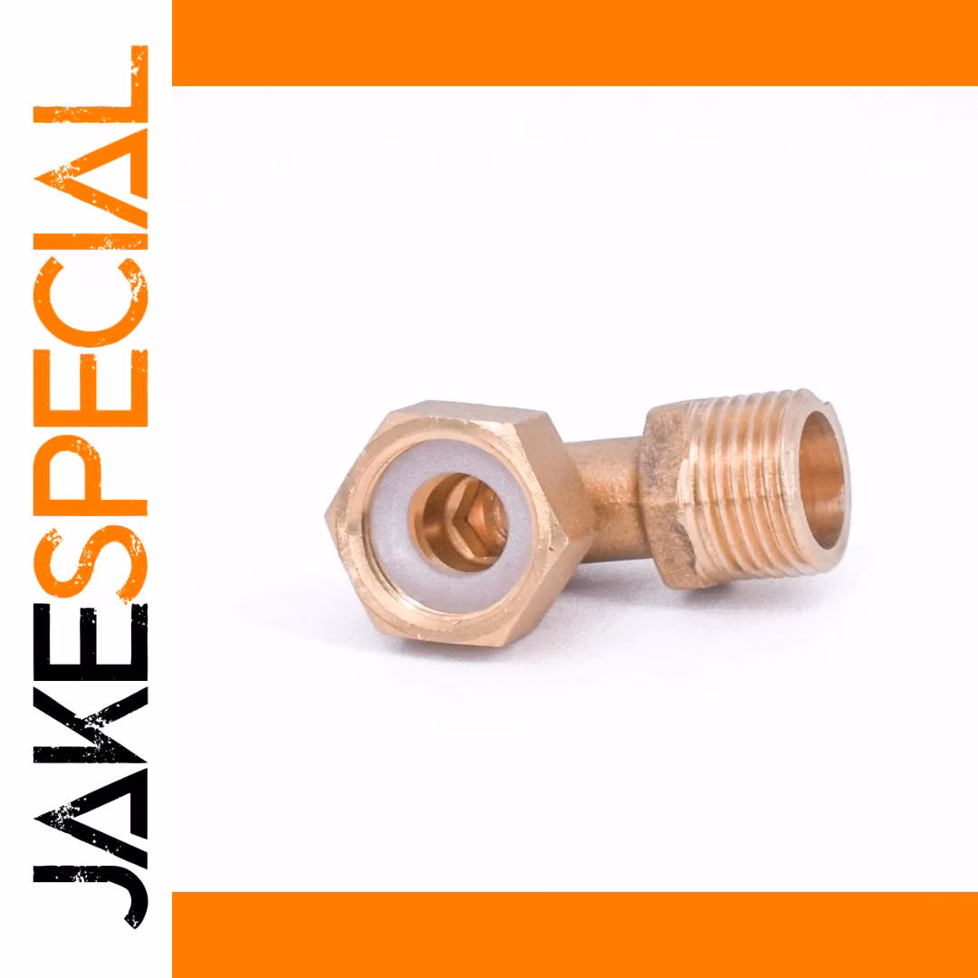 Brass 90 Degree Elbow Fitting 1/2 BSP 32mm - Image 2