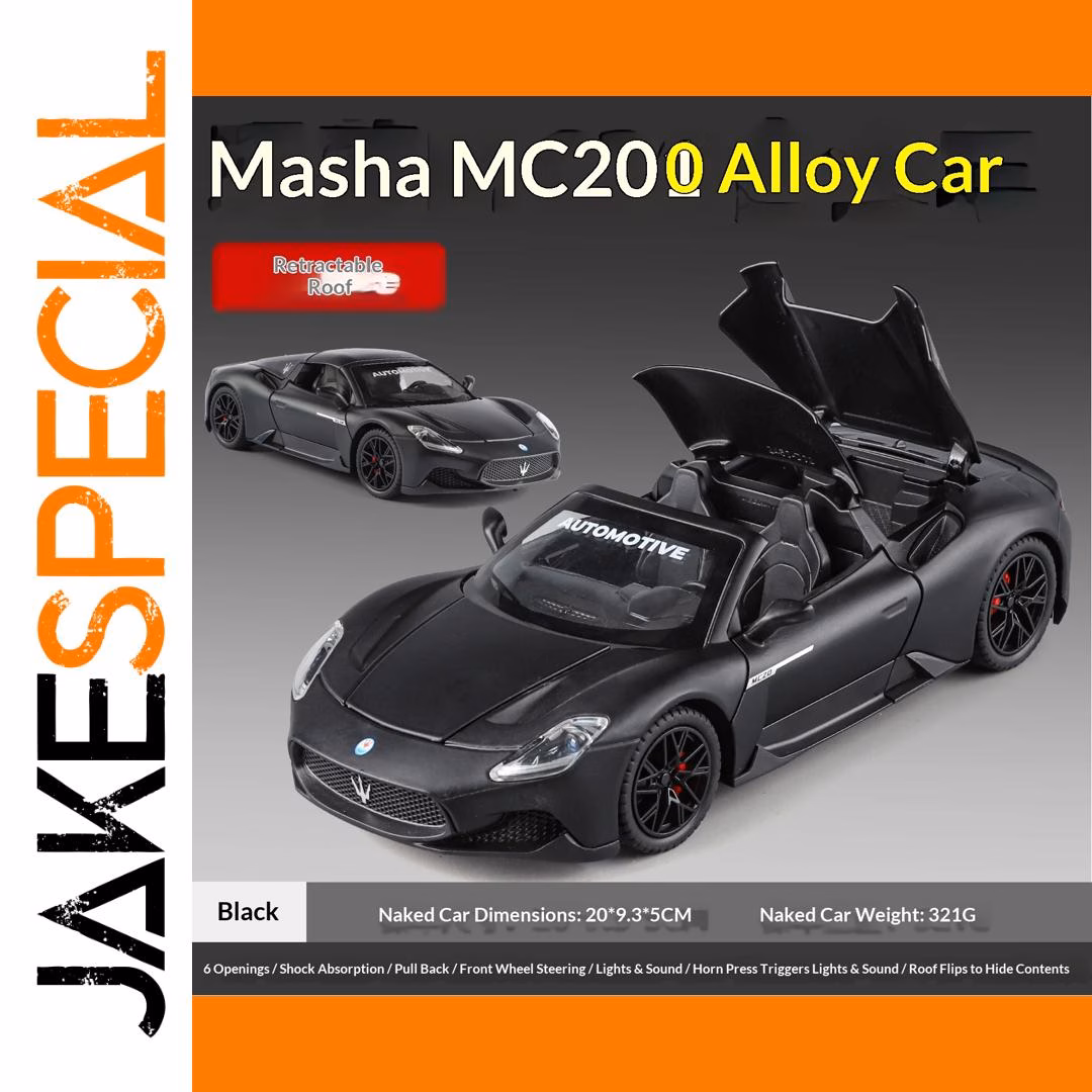 1/24 Scale Metal Die-Cast Convertible Sports Car - Image 7