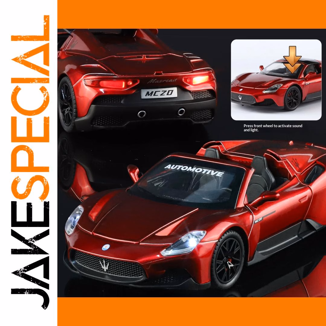 1/24 Scale Metal Die-Cast Convertible Sports Car - Image 6