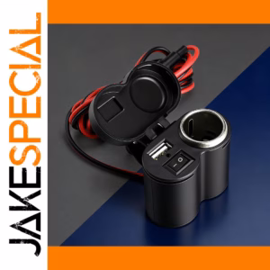12V Motorcycle USB Charging Socket with 1.2m Cable