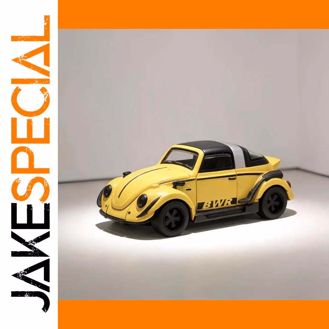 Vibrant Red Volkswagen Beetle Toy Model - Image 5
