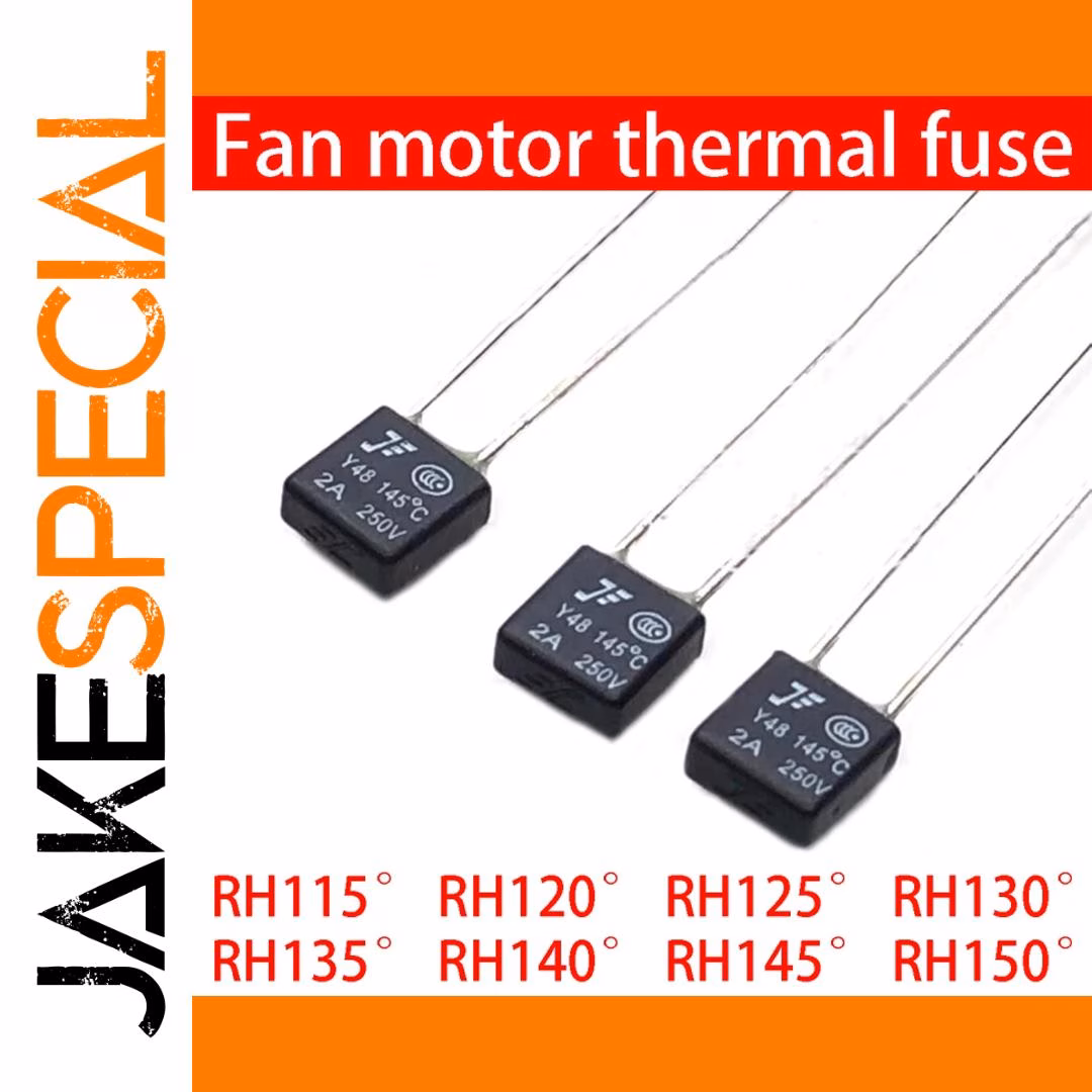 5PCS Thermal Fuses for Fan Motors RH115°-RH150°