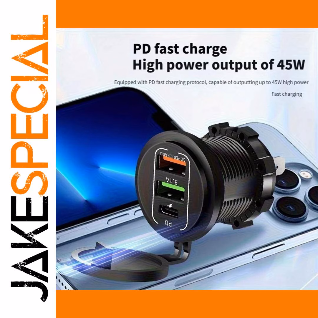 4 Ports Dual PD QC 3.0 USB Car Charger - Image 4