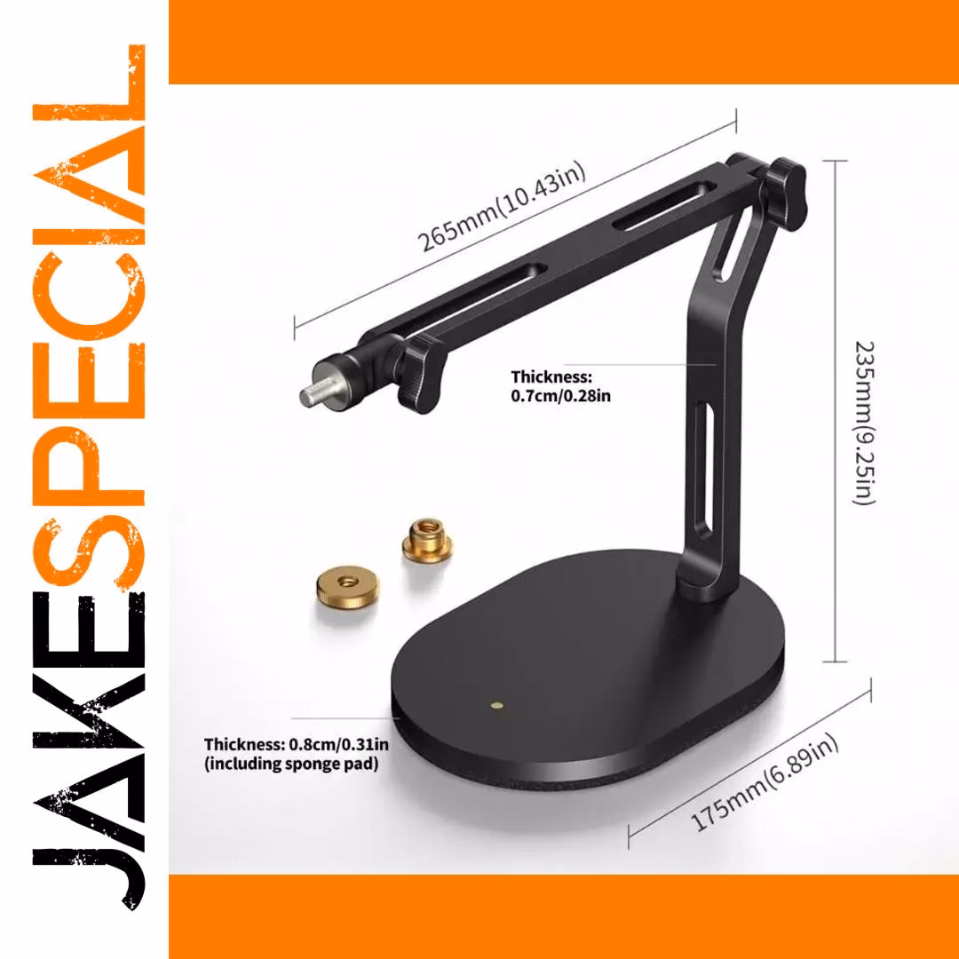 B03F Aluminum Microphone Stand with Adapters - Image 6