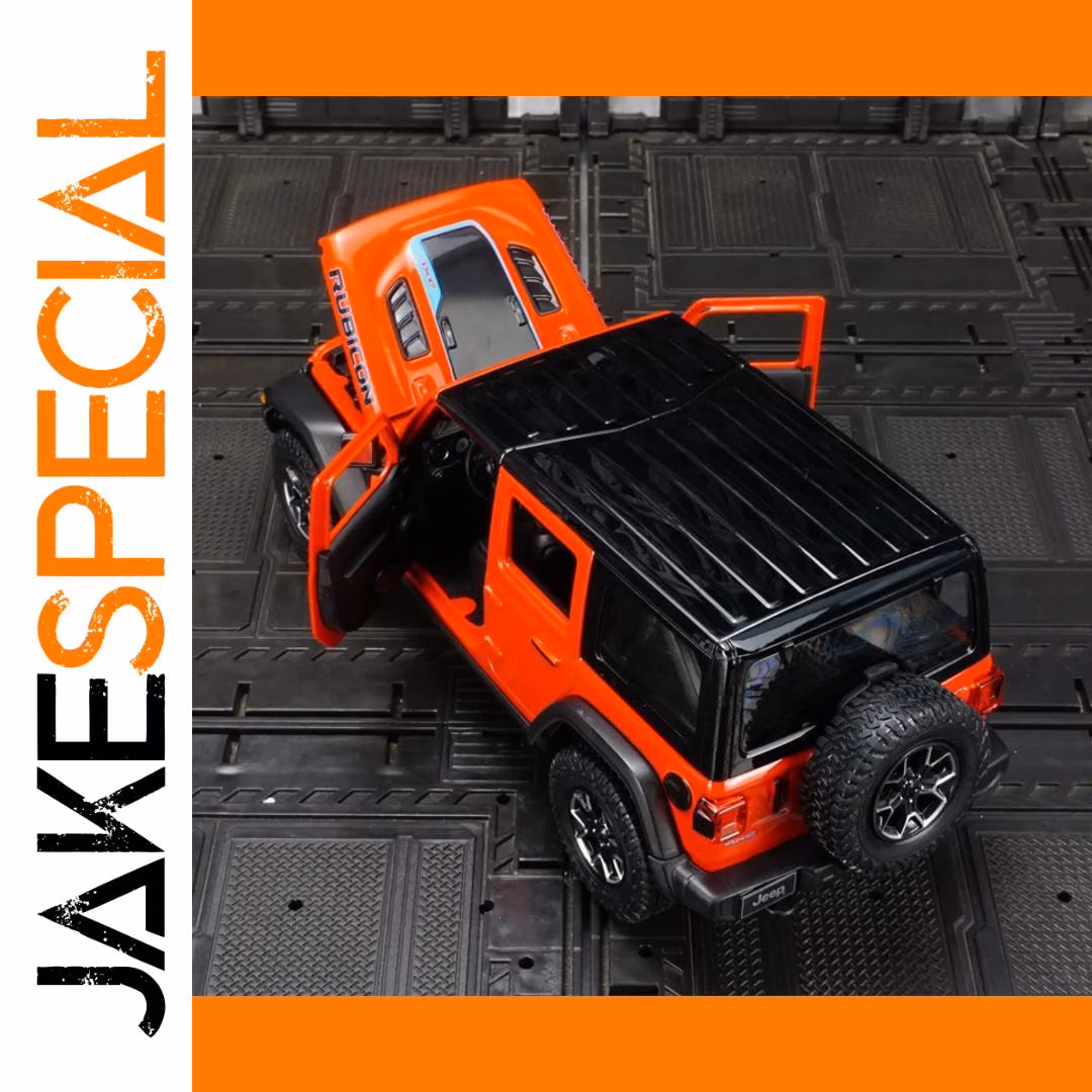 1:24 Scale Diecast Jeep Wrangler Rubicon Model - Image 6