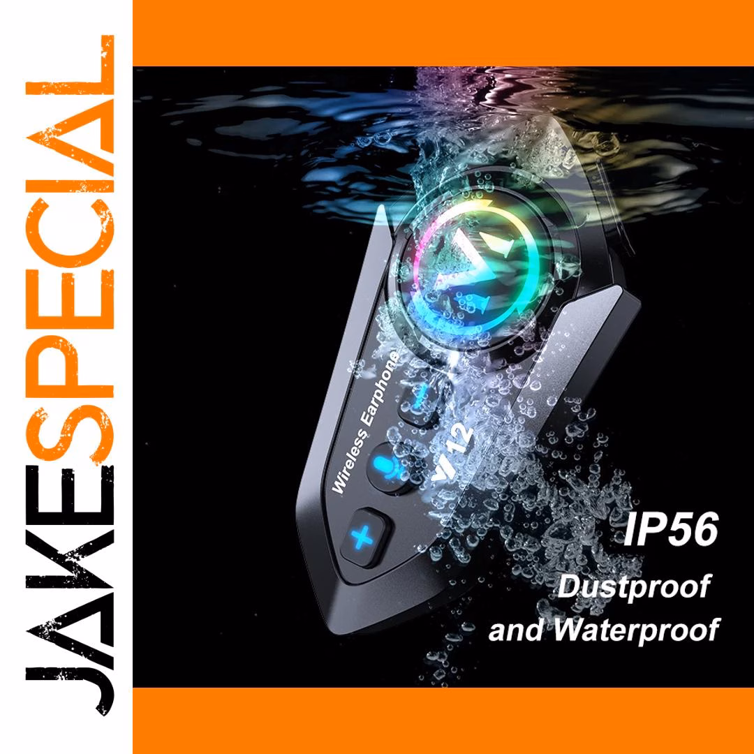 Motorcycle Bluetooth 5.4 Headset with RGB Light - Image 3