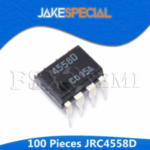 JRC4558D DIP-8 Dual Op-Amp IC 100PCS Pack
