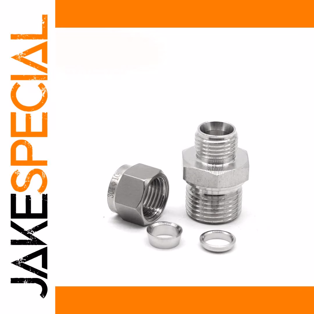 M10 to M20 Double Ferrule Connector 304 SS - Image 5