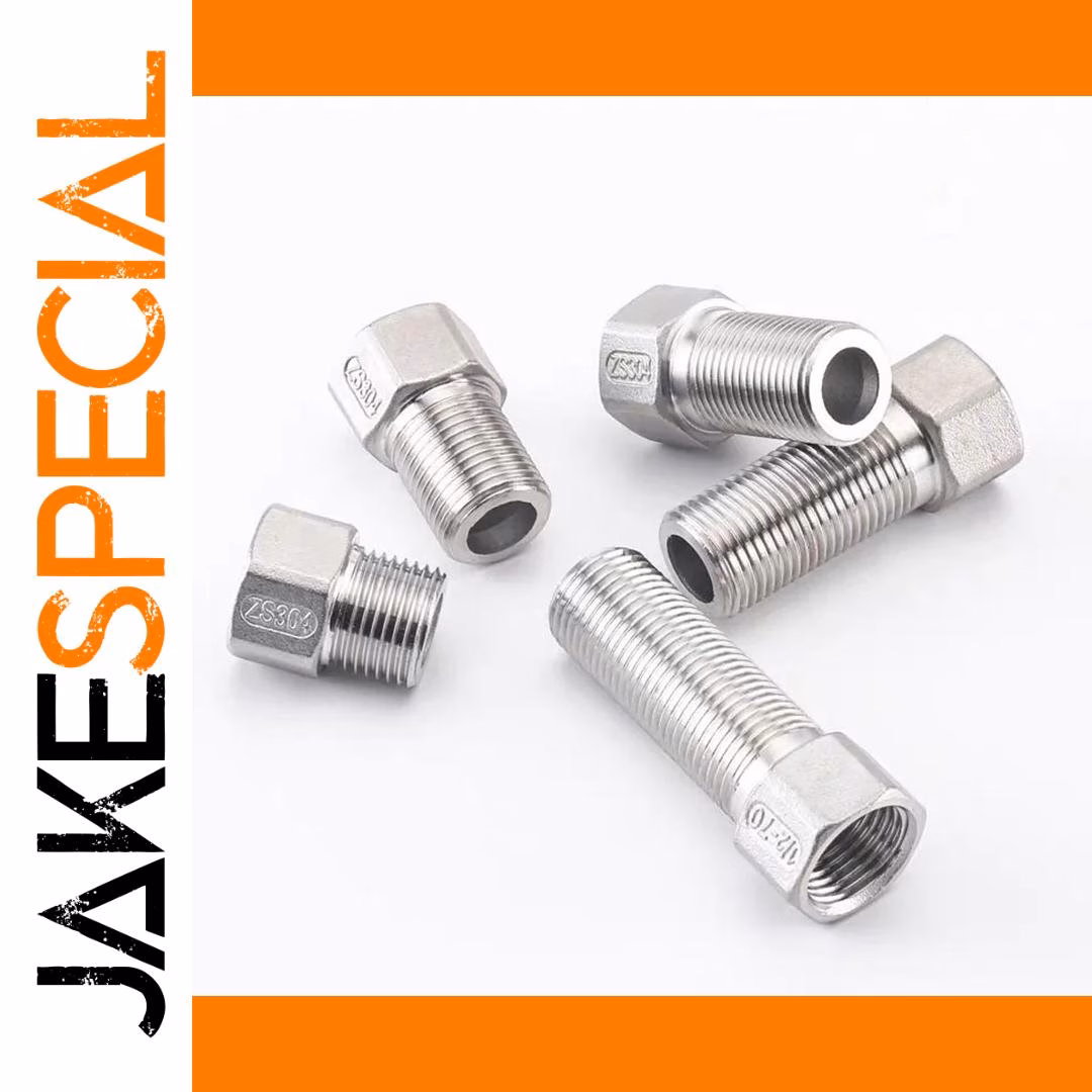 DN15 1/2 BSP Hex Nipple Stainless Steel - Image 2