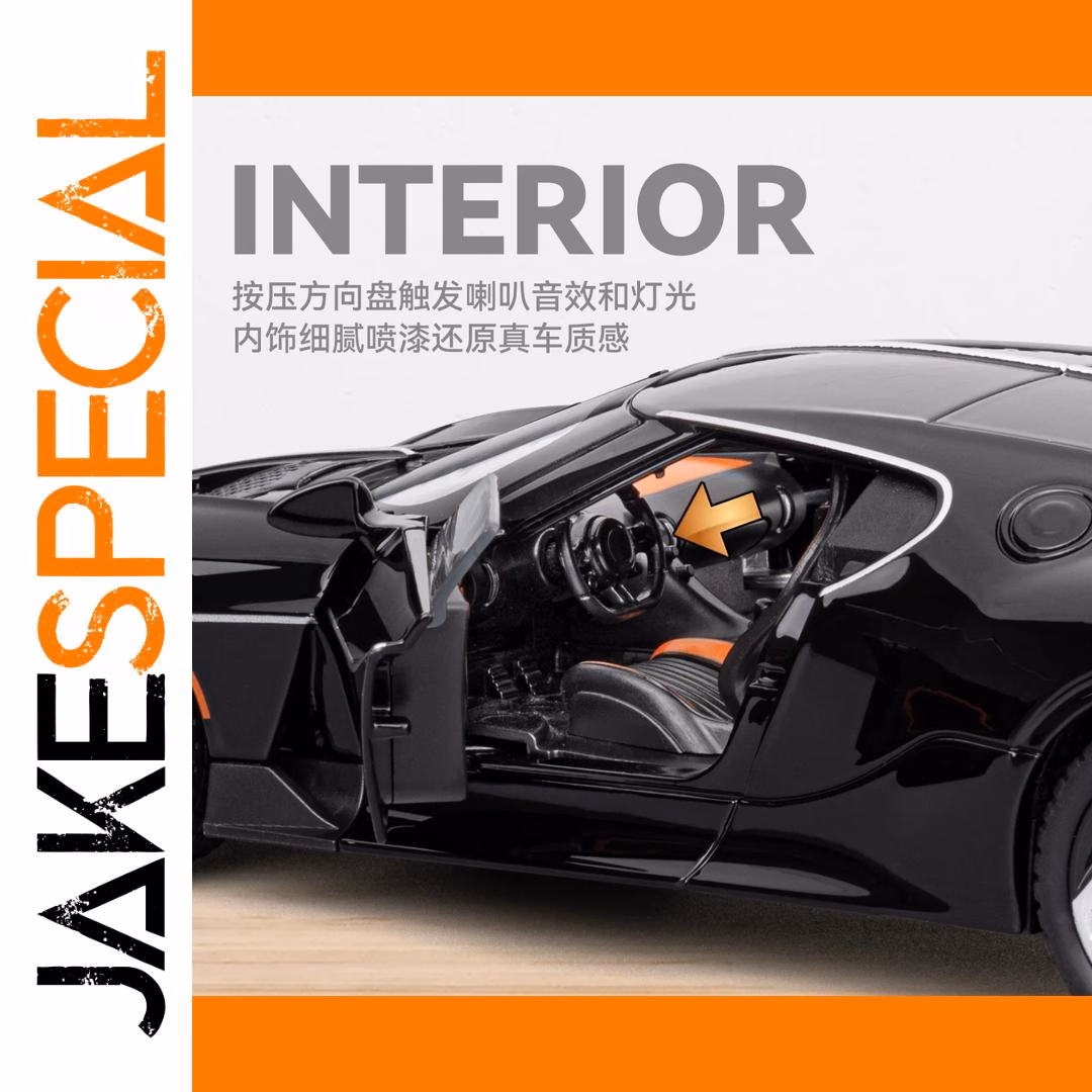 1:24 Bugatti La Voiture Noire Diecast Model - Image 3