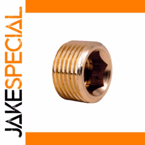 Brass Pipe Fitting End Plug Cap 32mm 850 kPa