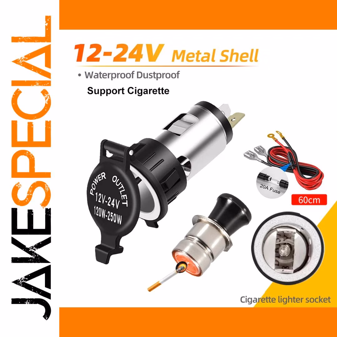 12V-24V Cigarette Lighter Socket Waterproof 250W - Image 9