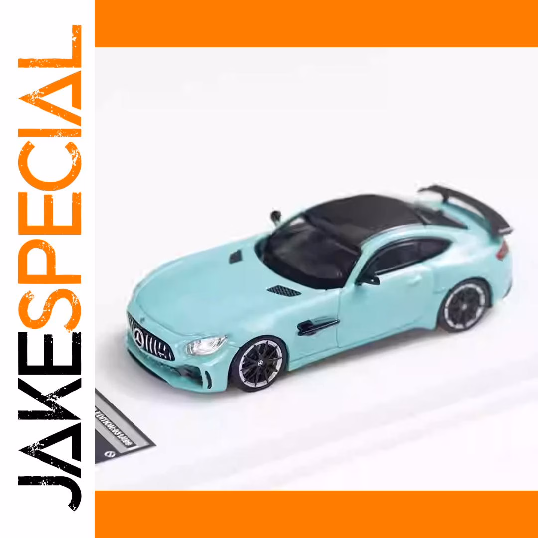 1:64 Scale Matte Black Mercedes-AMG GTR Model - Image 8