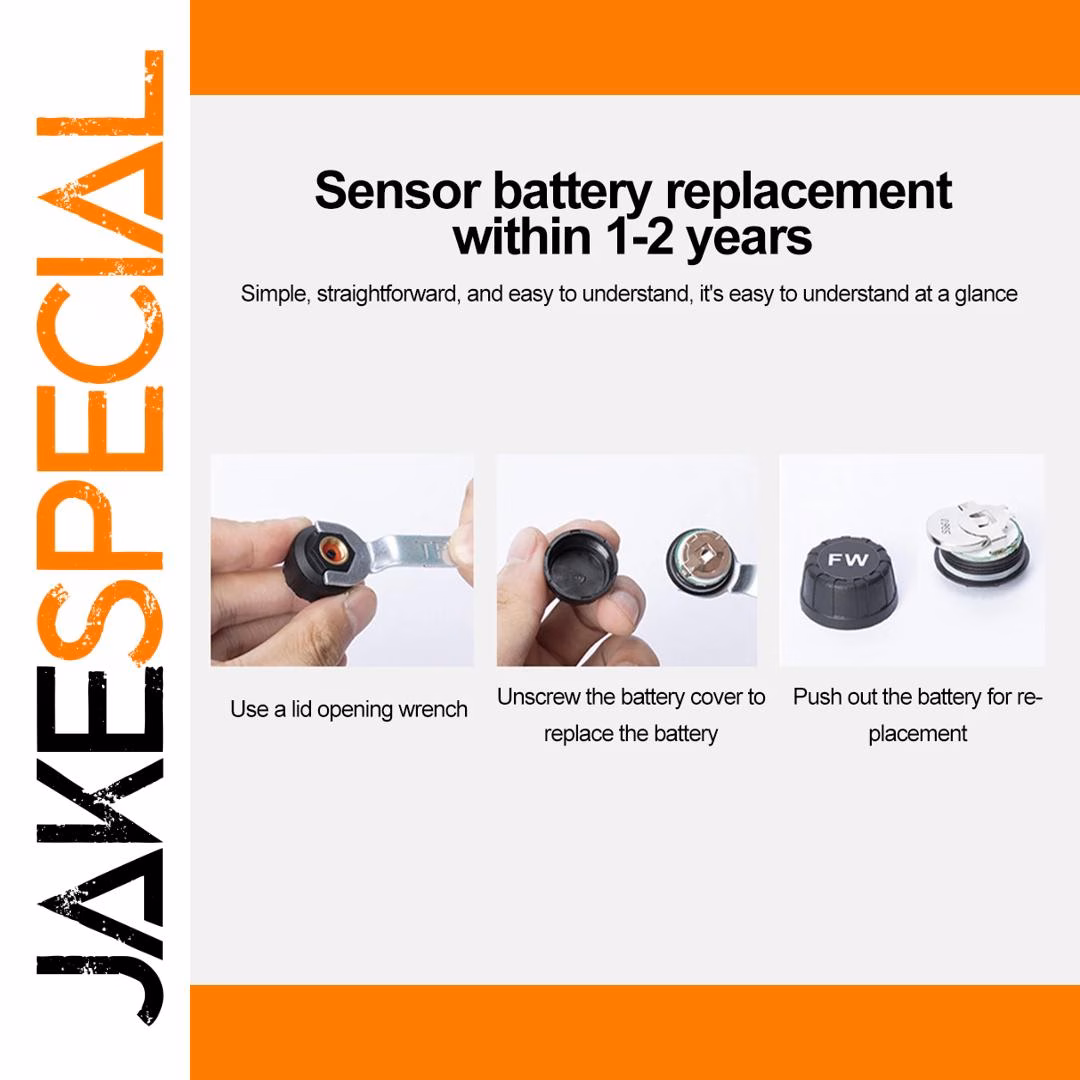 Motorcycle Tire Pressure Monitor with LCD Display - Image 5