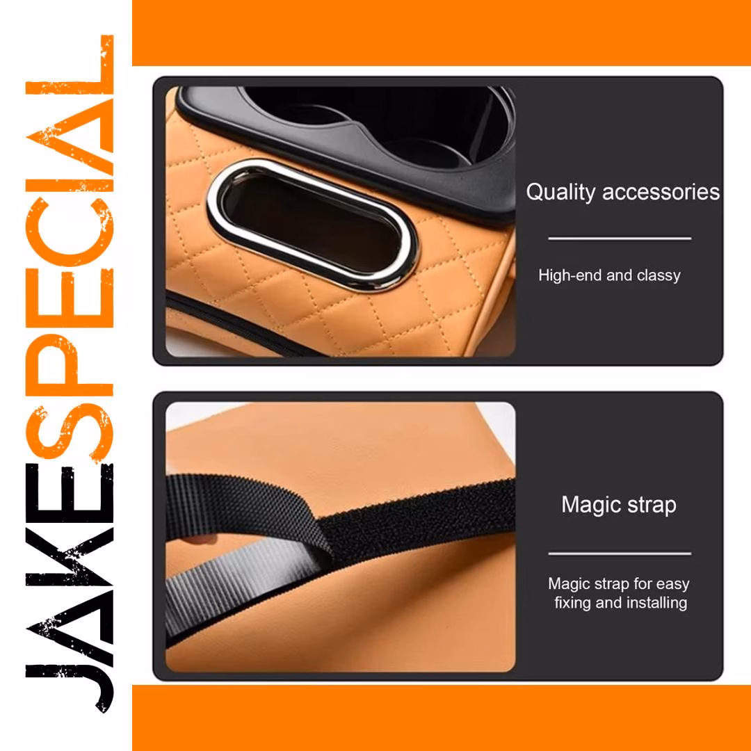 Car Armrest Storage Box with Cup Holder - Image 3