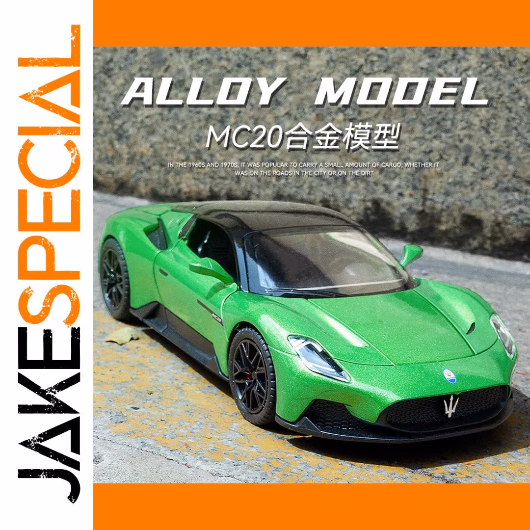 MC20 1:22 Scale Diecast Model Car Light Blue - Image 7