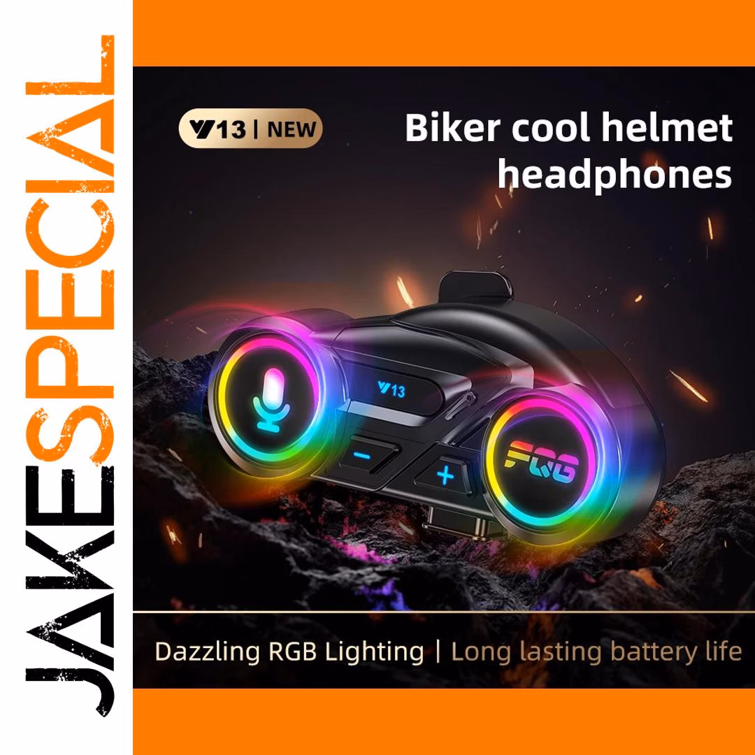 Bluetooth 6.0 Wireless Motorcycle Helmet Headset
