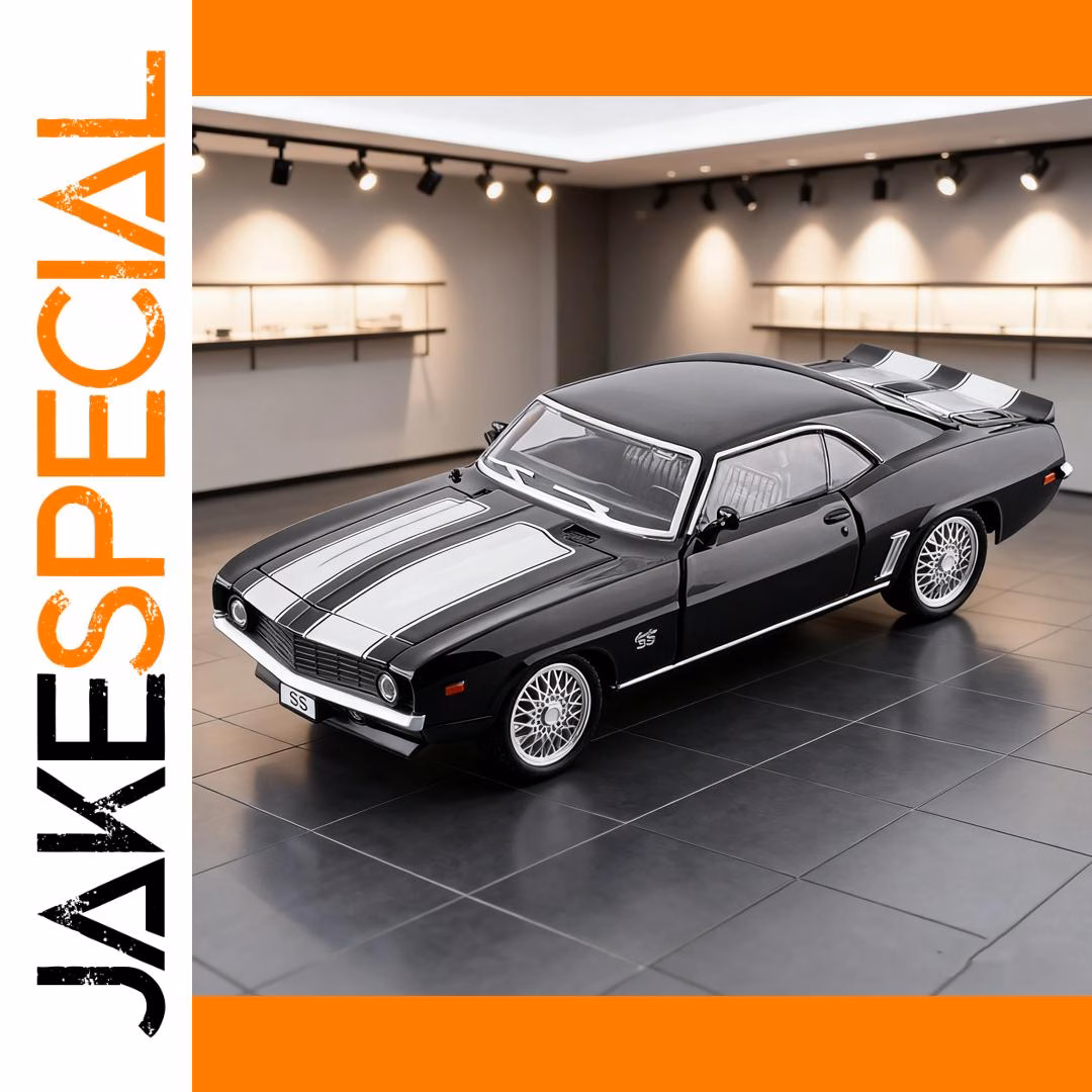 1:32 Scale Blue Camaro SS Diecast Model - Image 7